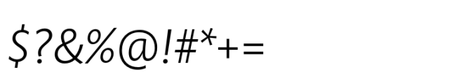 Mundo Sans Pro Book Italic Font OTHER CHARS