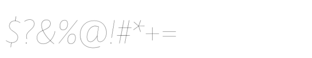 Mundo Sans Pro Hairline Italic Font OTHER CHARS