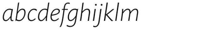 Mundo Sans Pro Light Italic Font LOWERCASE