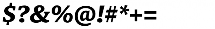 Mundo Serif Bold Italic Font OTHER CHARS