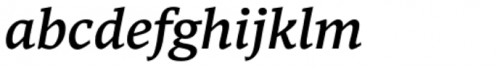 Mundo Serif Demi Italic Font LOWERCASE