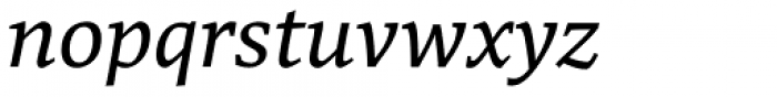 Mundo Serif Italic Font LOWERCASE