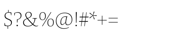 Mundo Serif Pro ExtraLight Font OTHER CHARS