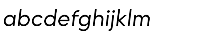 Munika Regular Italic Font LOWERCASE