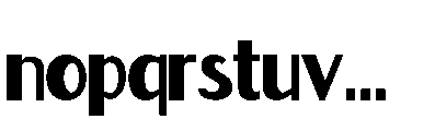 Munro Font LOWERCASE