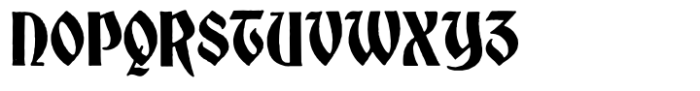 Munster Gotische Regular Font UPPERCASE