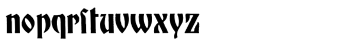 Munster Gotische Regular Font LOWERCASE