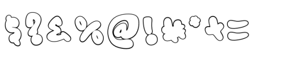 Murals Tribe Letter Outline Font OTHER CHARS