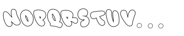 Murals Tribe Letter Outline Font LOWERCASE