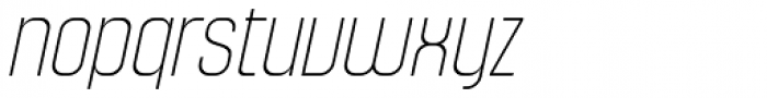 Murat Grotesque 41 Thin Italic Font LOWERCASE