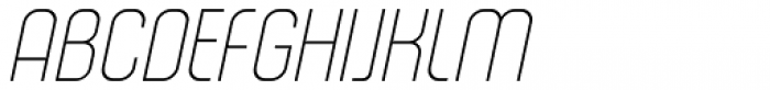 Murat Grotesque Alt 41 Thin Italic Font UPPERCASE