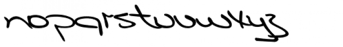 Murielle Handwriting Font LOWERCASE