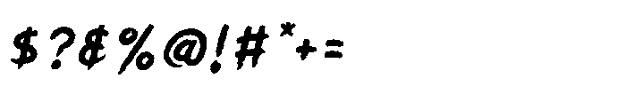 Murillage Notes Oblique Font OTHER CHARS