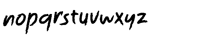 Murillage Notes Regular Font LOWERCASE