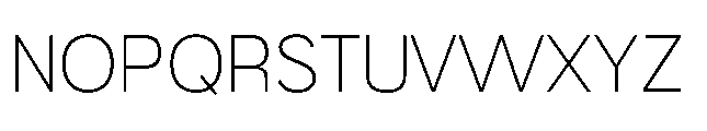 Muring 01 Extralight Font UPPERCASE