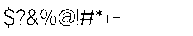 Muring 01 Light Font OTHER CHARS