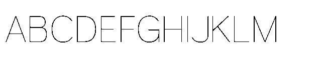 Muring 01 Thin Font UPPERCASE