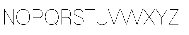 Muring 01 Thin Font UPPERCASE