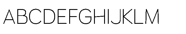 Muring 02 Extralight Font UPPERCASE