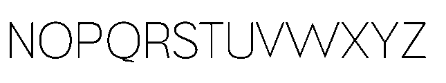 Muring 02 Extralight Font UPPERCASE
