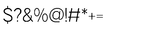 Muring 02 Light Font OTHER CHARS