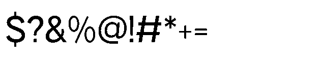 Muring 02 Medium Font OTHER CHARS