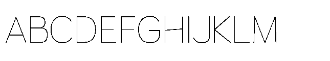 Muring 02 Thin Font UPPERCASE