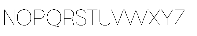 Muring 02 Thin Font UPPERCASE