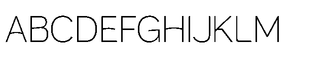 Muring 03 Extralight Font UPPERCASE