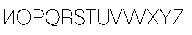 Muring 03 Extralight Font UPPERCASE
