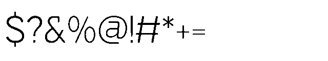 Muring 03 Light Font OTHER CHARS
