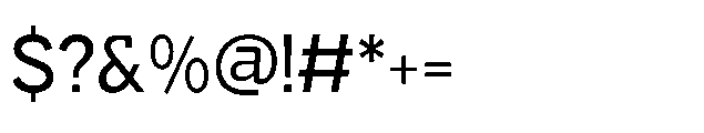 Muring 03 Medium Font OTHER CHARS