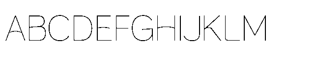 Muring 03 Thin Font UPPERCASE