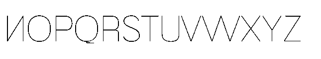 Muring 03 Thin Font UPPERCASE