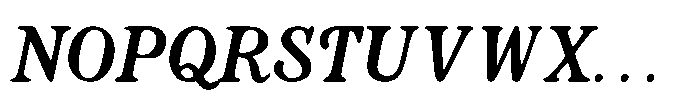 Murisa Chappelle Italic Font UPPERCASE