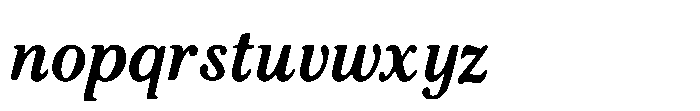 Murisa Chappelle Italic Font LOWERCASE