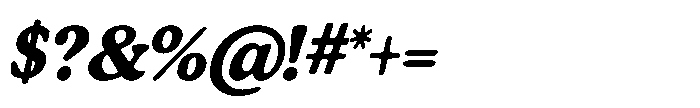 Murisa Cobbold Italic Font OTHER CHARS