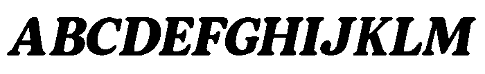 Murisa Cobbold Italic Font UPPERCASE