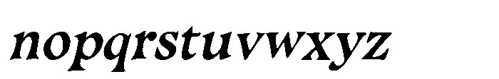 Murisa Fiasco Italic Font LOWERCASE