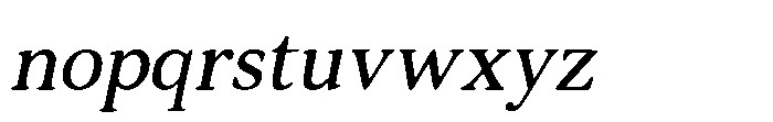 Murisa Hana Italic Font LOWERCASE