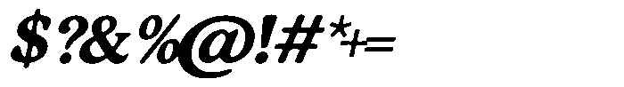 Murisa Huff Italic Font OTHER CHARS