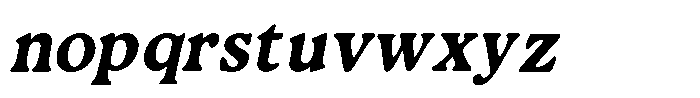 Murisa Huff Italic Font LOWERCASE