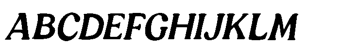 Murisa Regis Italic Font UPPERCASE