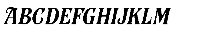 Murisa Sza Italic Font UPPERCASE
