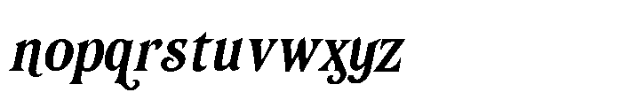 Murisa Sza Italic Font LOWERCASE