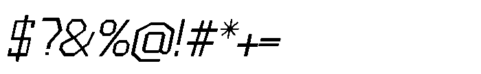 Murisa Takao Italic Font OTHER CHARS