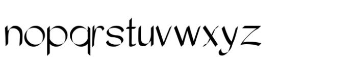 Murisa Valeria Regular Font LOWERCASE