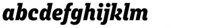 Muriza ExtraBold Italic Font LOWERCASE