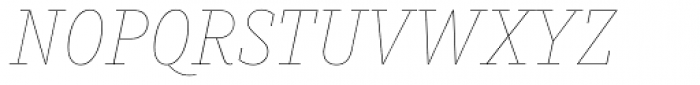 Muriza Hairline Italic Font UPPERCASE