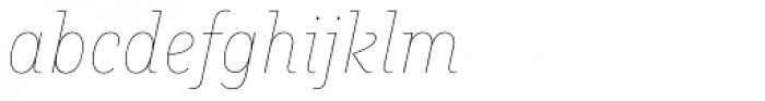 Muriza Hairline Italic Font LOWERCASE